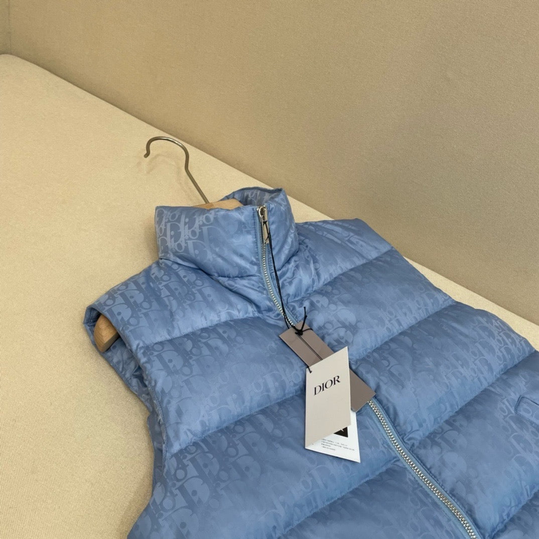 Dior - Doudoune sans manche CD Bleu Ciel