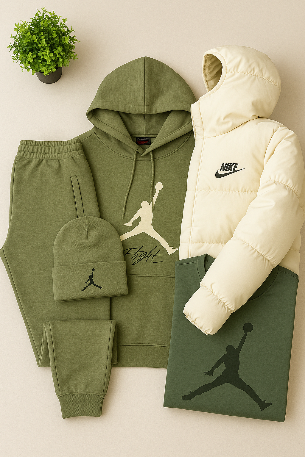 Ensemble Complet Jr™ – Sweat, Pantalon, Doudoune & T-shirt