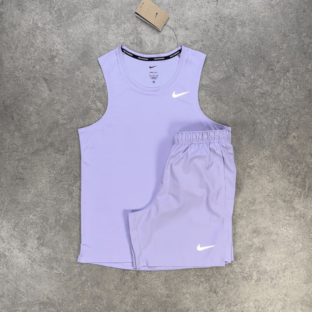 Nike Miler 1.0 Vest Set 'Hydrangea'