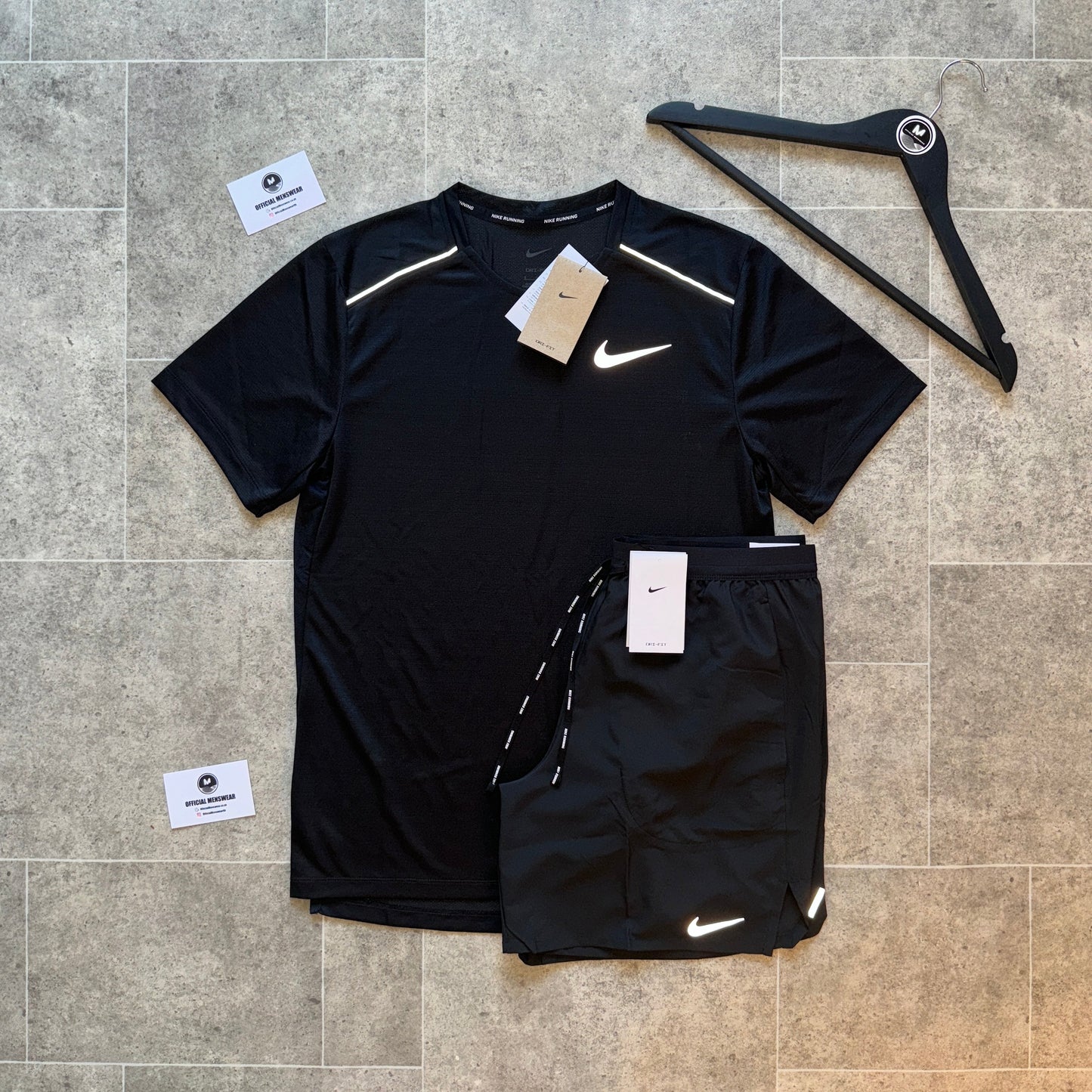 NIKE MILER 1.0 x FLEX SET - BLACK