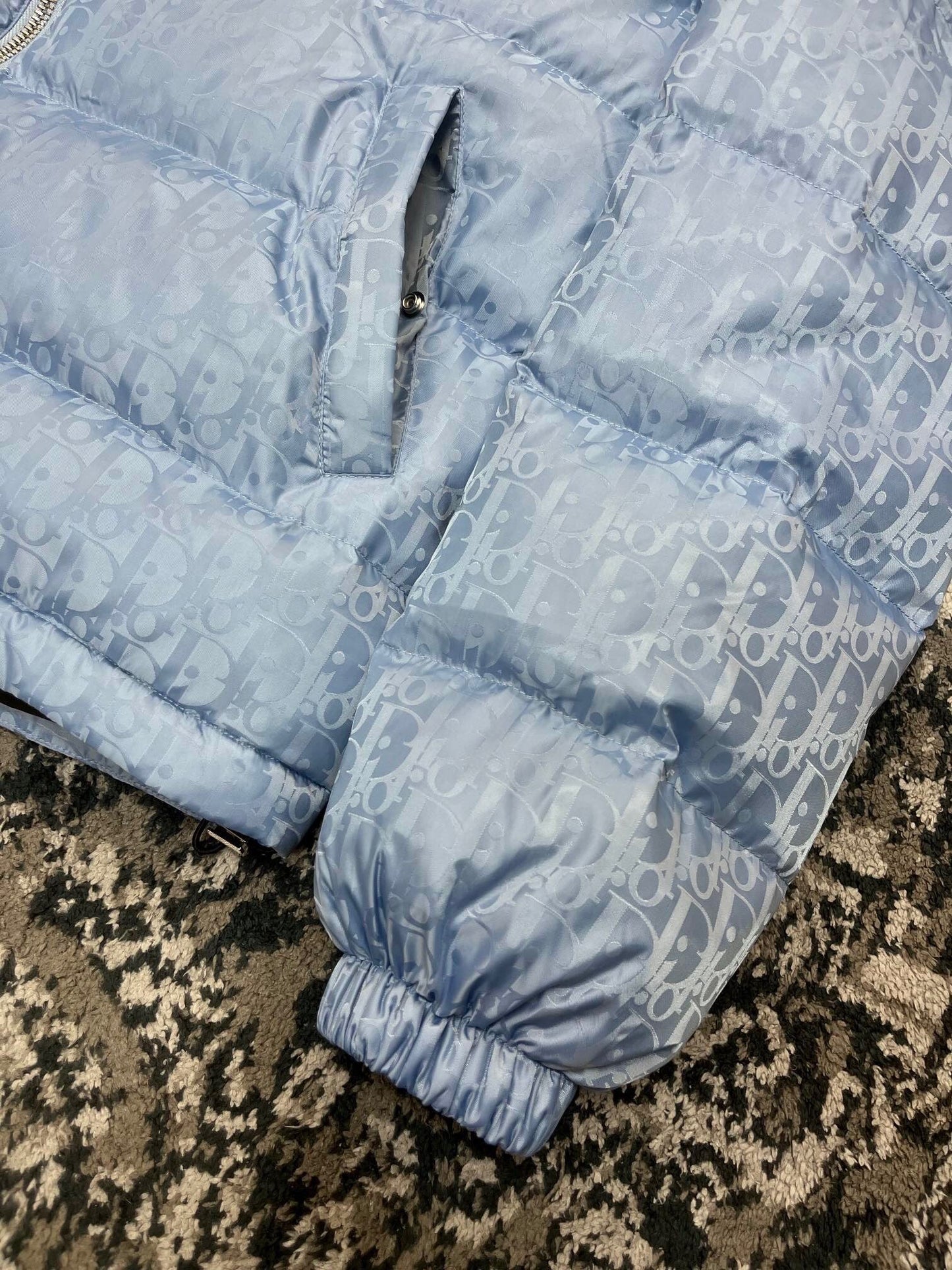 Dior - Doudoune CD oblique Bleu Ciel