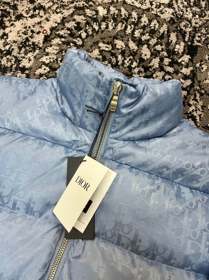 Dior - Doudoune CD oblique Bleu Ciel
