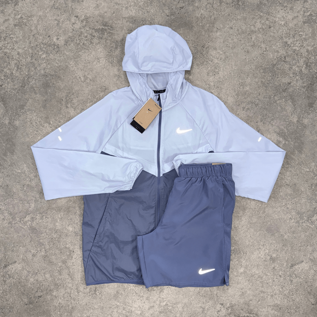 Nike Stride Jacket Shorts Set 'Indigo'