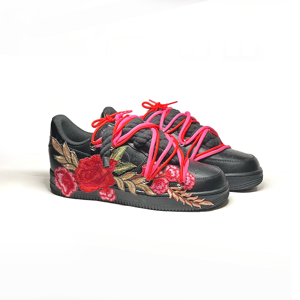 Custom Sneakers Weiß “ROPE LACES” Passion