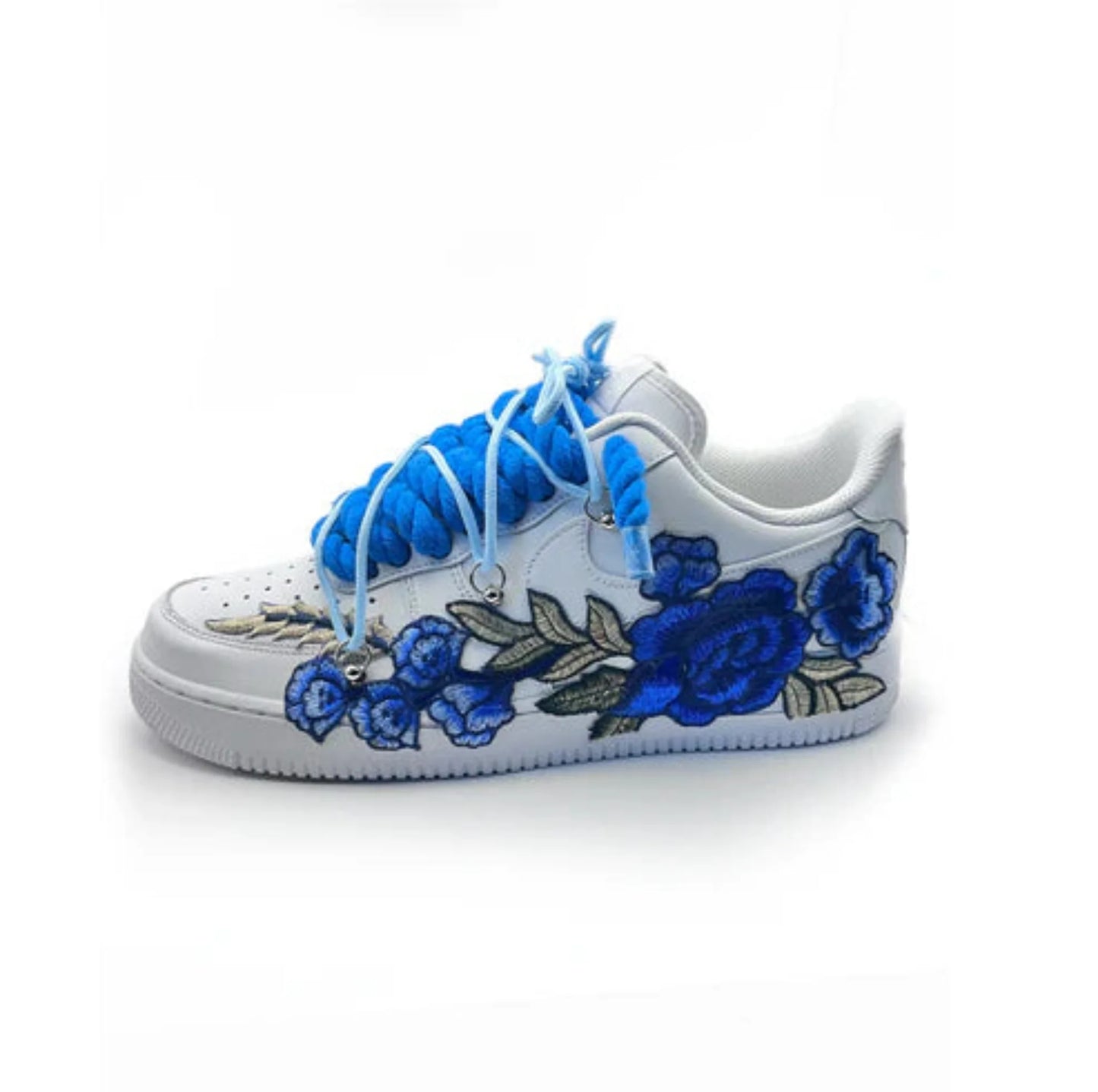 Custom Sneakers “ROPE LACES” Flowers Muster (Dunk)