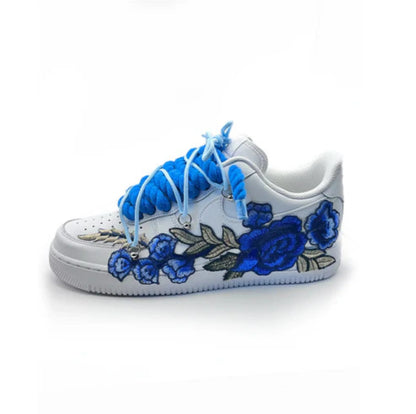 Custom Sneakers “ROPE LACES” Flowers Muster (Dunk)