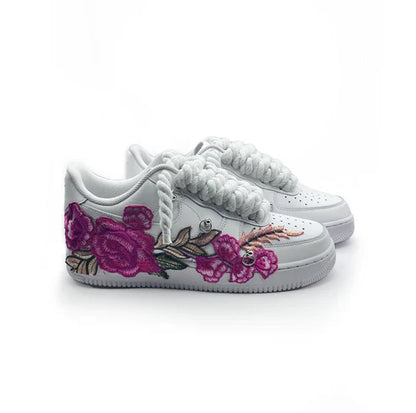 Custom Sneakers “ROPE LACES” Flowers Muster (Dunk)