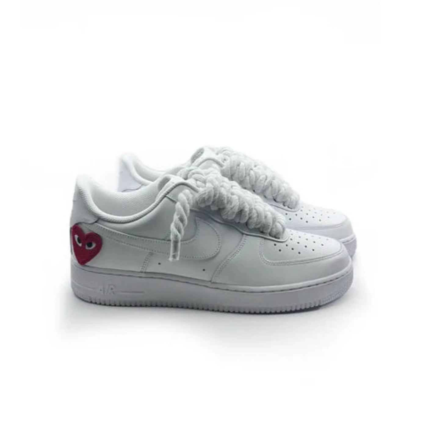 Custom Sneakers '' Rope Laces '' Love stride