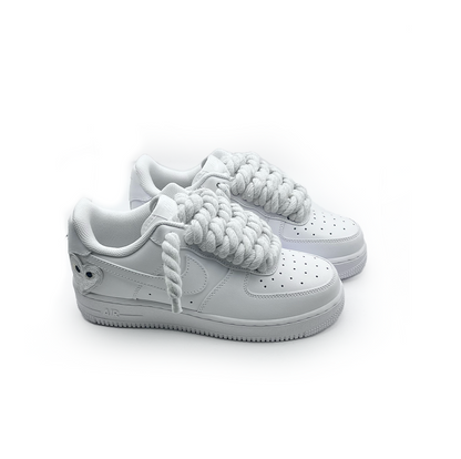 Custom Nike AF1 '' Rope Laces '' Love stride White
