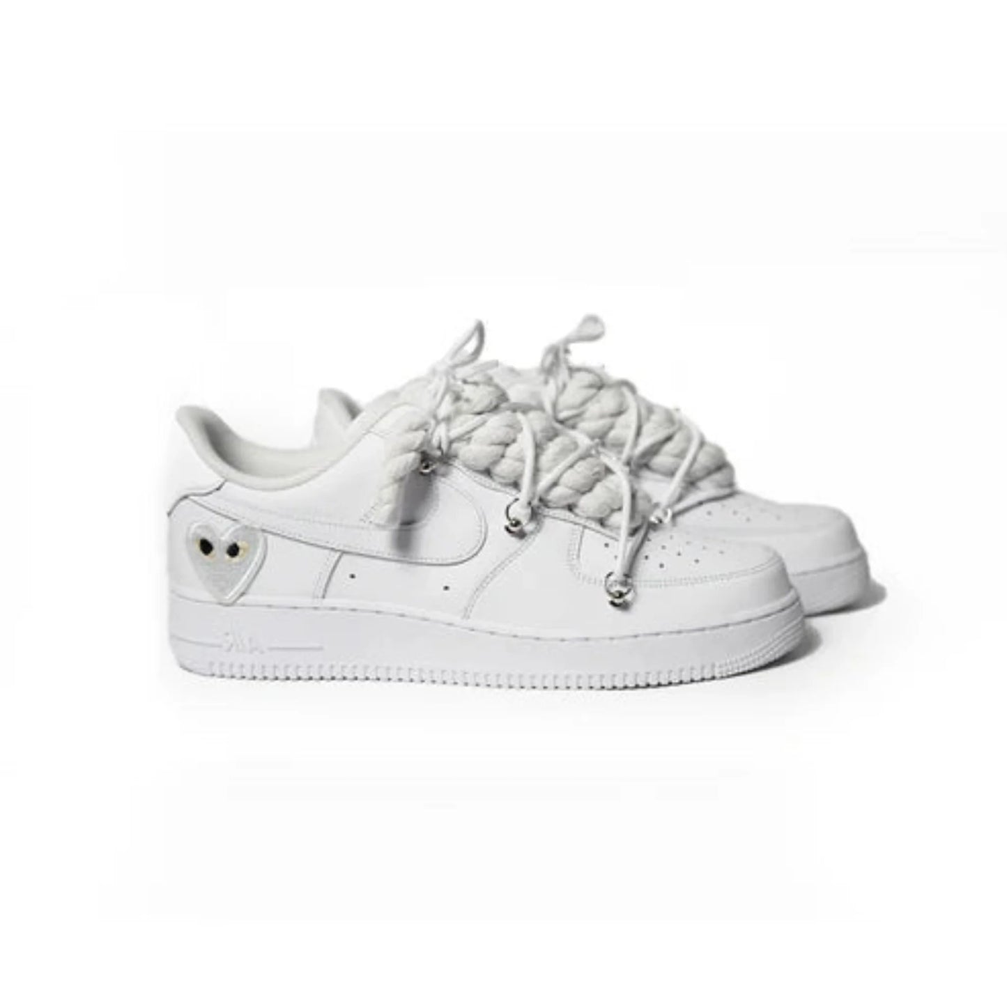 Custom Sneakers '' Rope Laces '' Love stride