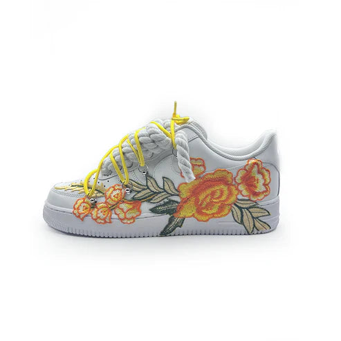 Custom Sneakers “ROPE LACES” Flowers Muster (Dunk)