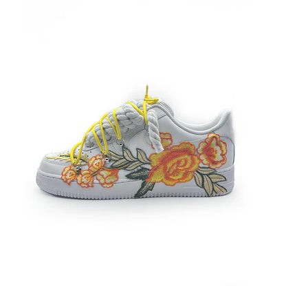 Custom Sneakers “ROPE LACES” Flowers Muster (Dunk)