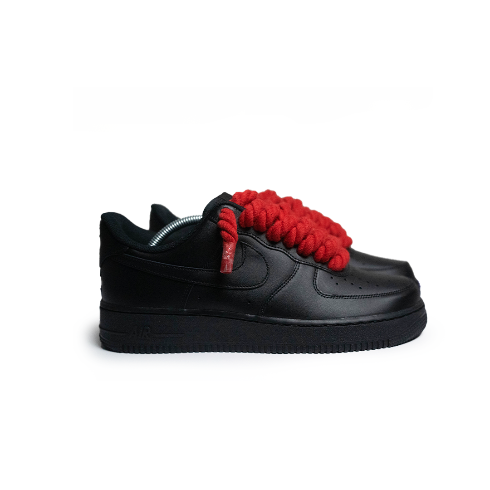 Custom Black Sneakers “Rope Laces”#1