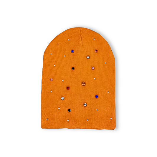 Custom orange Beanie lisabon