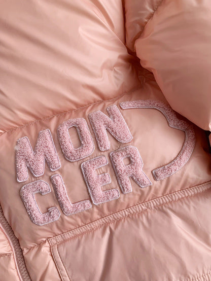 Moncler - Doudoune ABBAYE brodé ‘MONCLER’ Rose Clair F