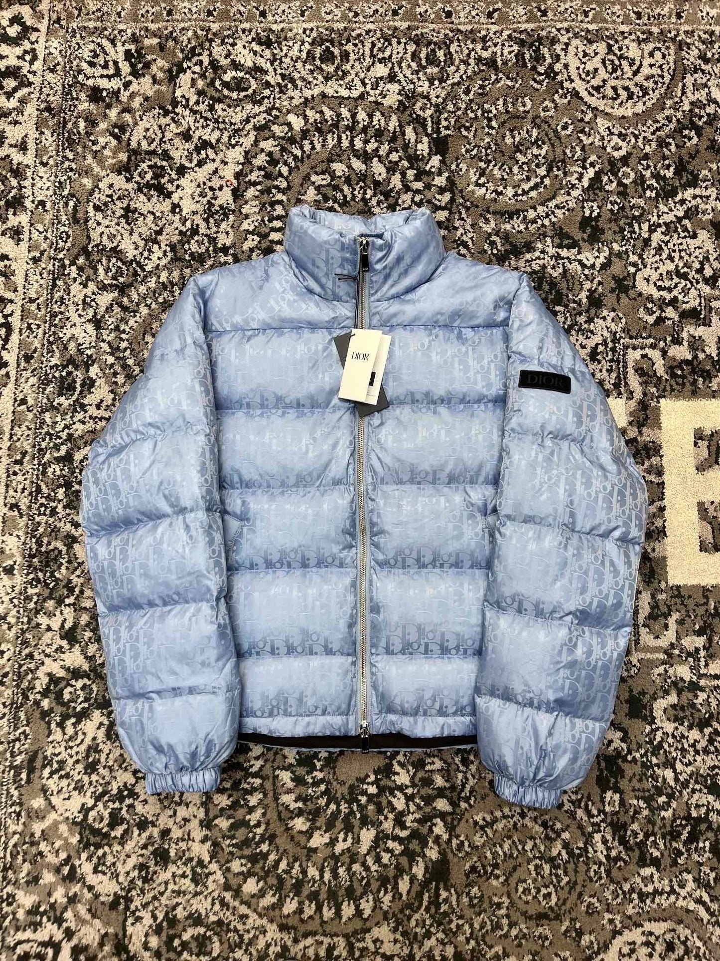 Dior - Doudoune CD oblique Bleu Ciel