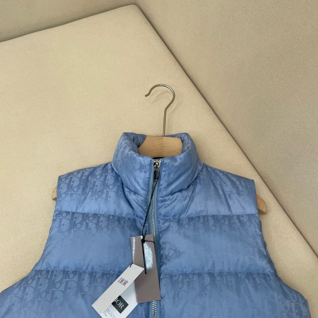 Dior - Doudoune sans manche CD Bleu Ciel