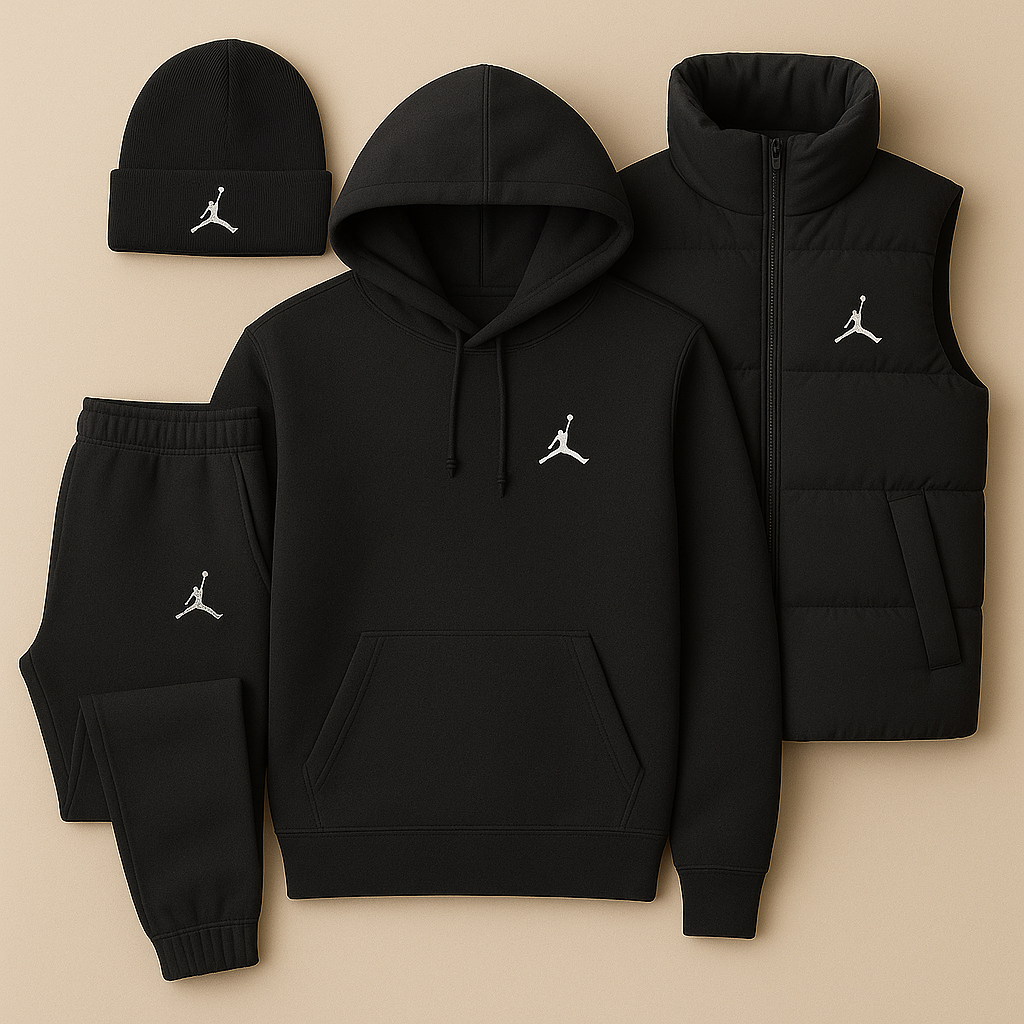 Ensemble Streetwear JRD – Sweat à Capuche, Pantalon et Gilet