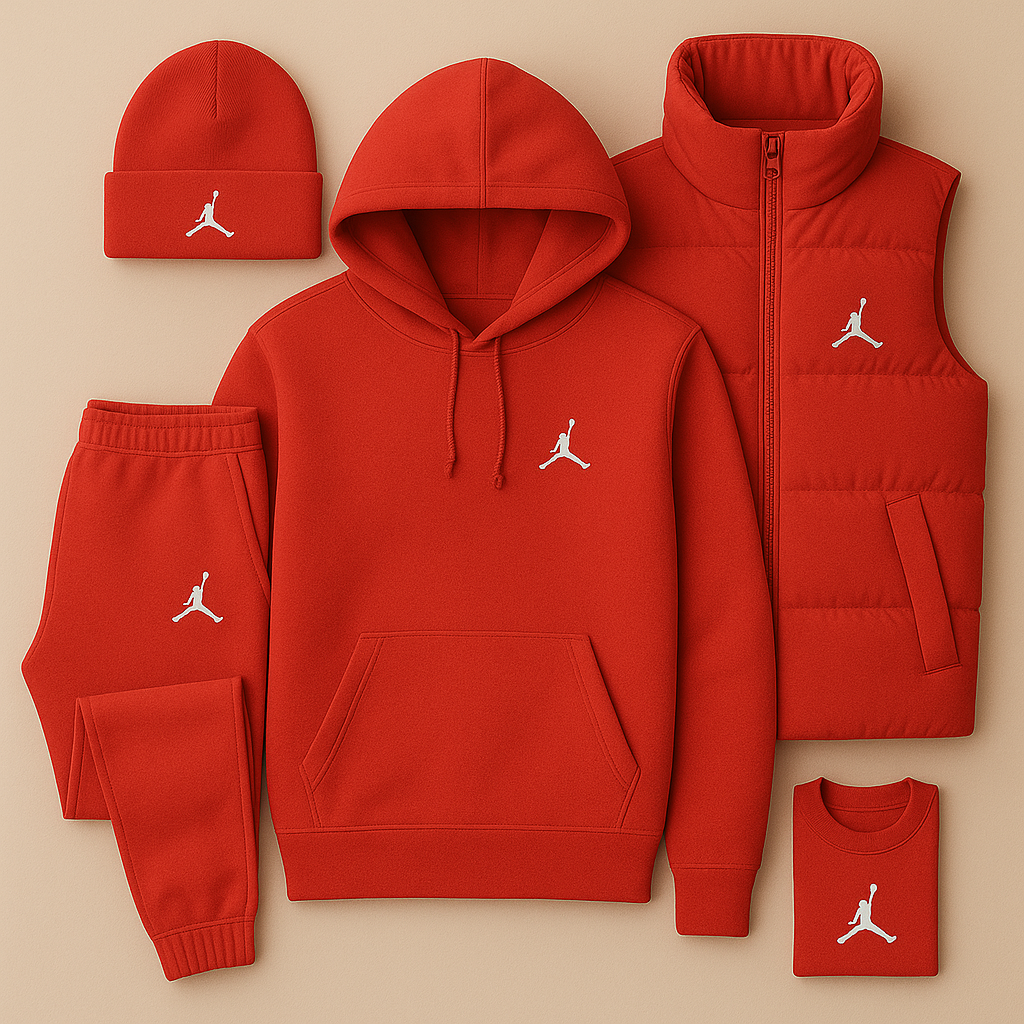 Ensemble Streetwear JRD – Sweat à Capuche, Pantalon et Gilet