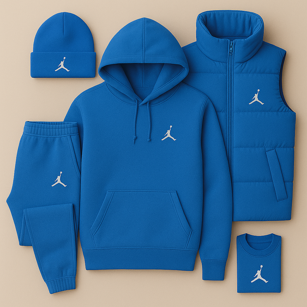 Ensemble Streetwear JRD – Sweat à Capuche, Pantalon et Gilet
