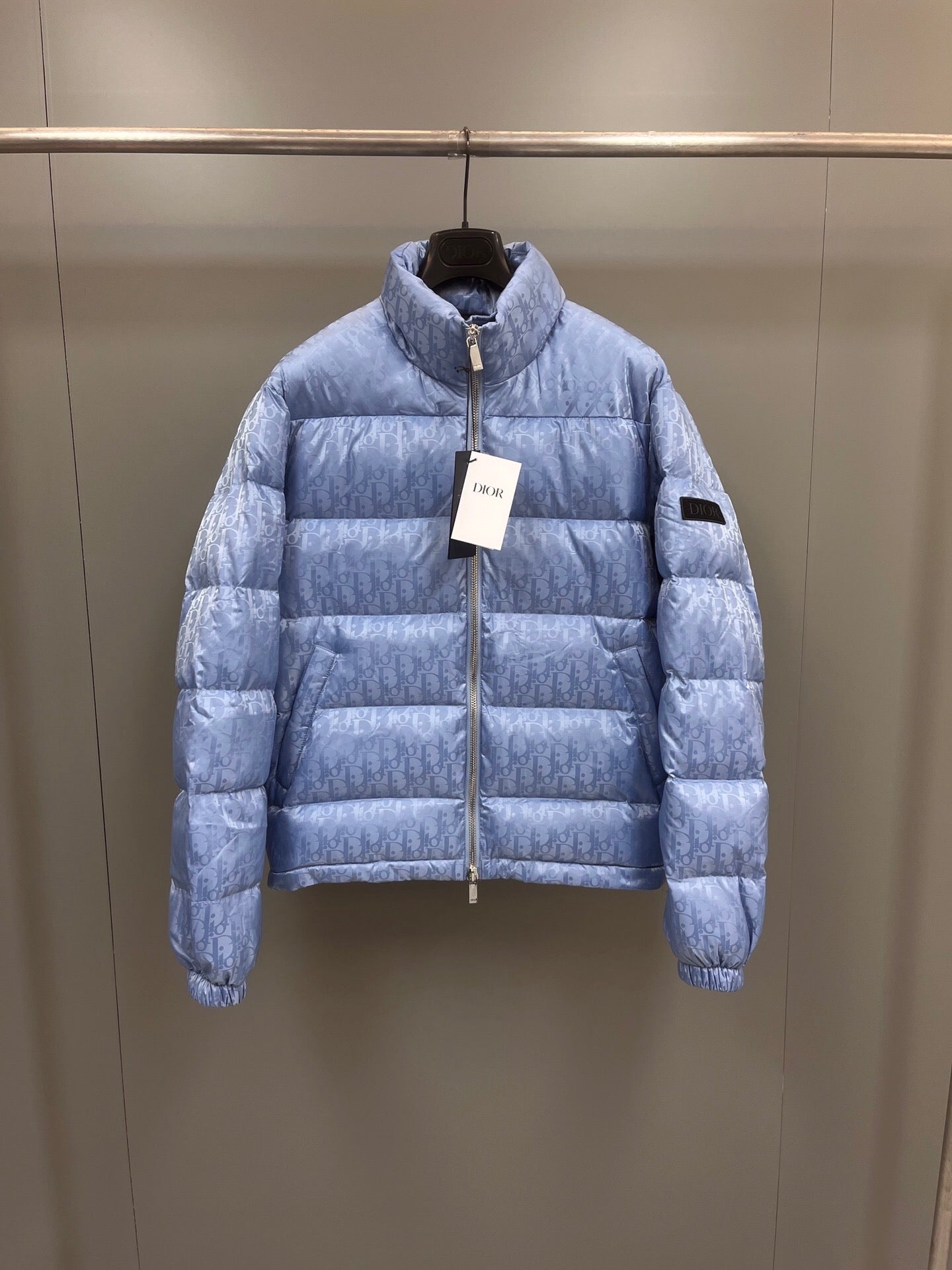 Dior - Doudoune CD oblique Bleu Ciel