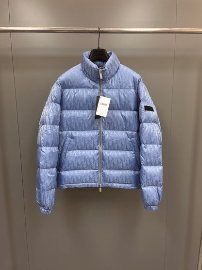 Dior - Doudoune CD oblique Bleu Ciel