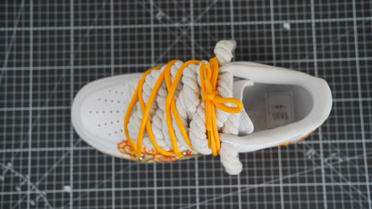 Custom Nike AF1 Weiß “ROPE LACES” Sunrise