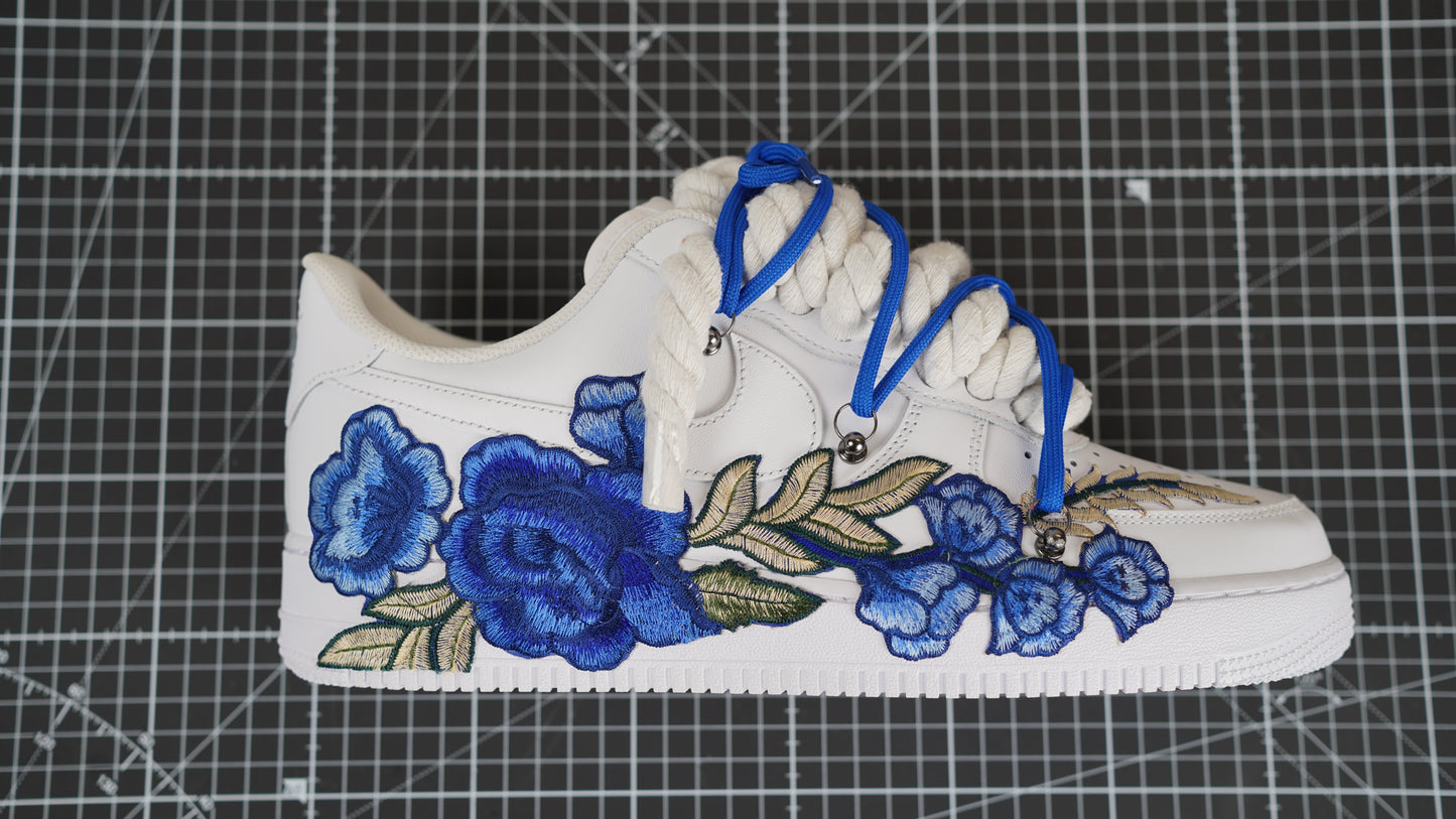 Custom Sneakers “ROPE LACES” Flowers Muster (Dunk)