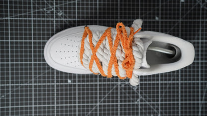 Custom Nike AF1 White “ROPE LACES” Dunk Orange#2