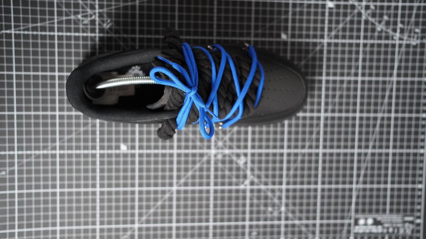 Custom Sneakers Black “ROPE LACES” Dunk Blau #2