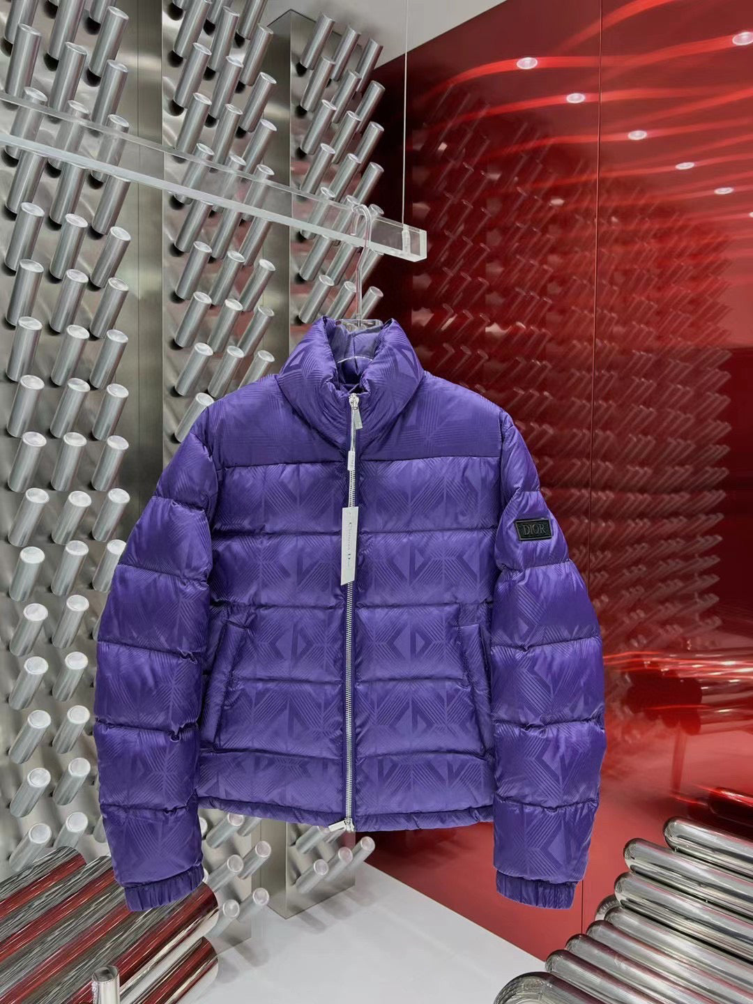 Dior - Doudoune CD oblique Violet