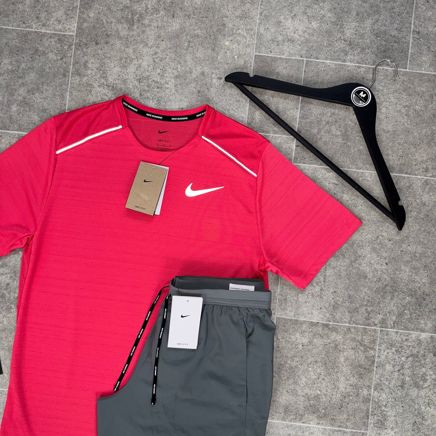 NIKE MILER 1.0 x FLEX SET - ASTER PINK/GREY