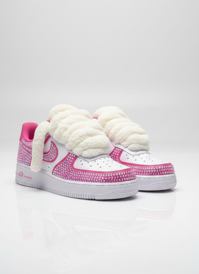Air Force 1 Pink Velvet Diamond