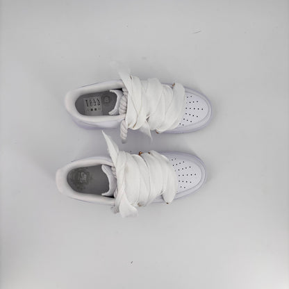 Custom Nike AF1 Weiß ,, Lanvin Laces '' White