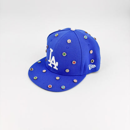 Custom-Fitted Caps “Astract“ Blue