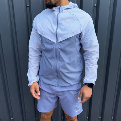 Nike Stride Jacket Shorts Set 'Indigo'