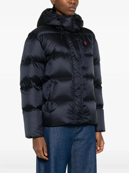 Ralph hooded puffer jacket Bleu Marine